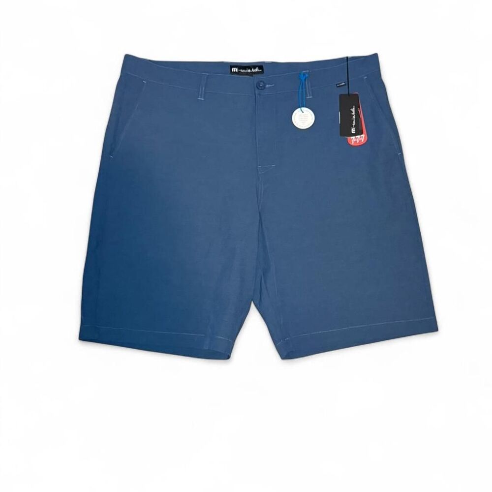 TravisMathew Beck Shorts Mens 40 Blue Stretch Golf Casual Performance NWT